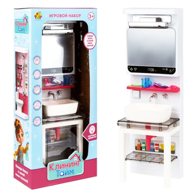 Игровой набор Клининг Тайм Раковина 1toy Т26713